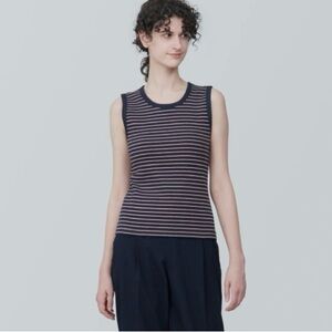 MUJI Striped Sleeveless Top
